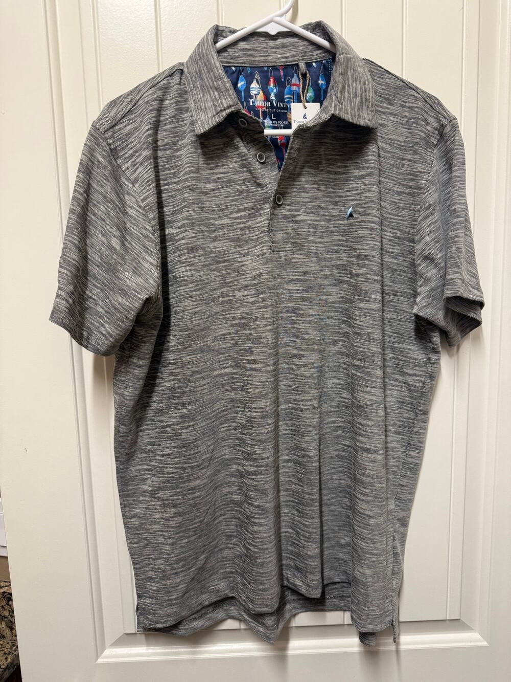Tailor Vintage NWT Gray Polo Mens Size Large